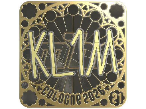 印花 | kl1m (金色，排名) | 2026年科隆锦标赛