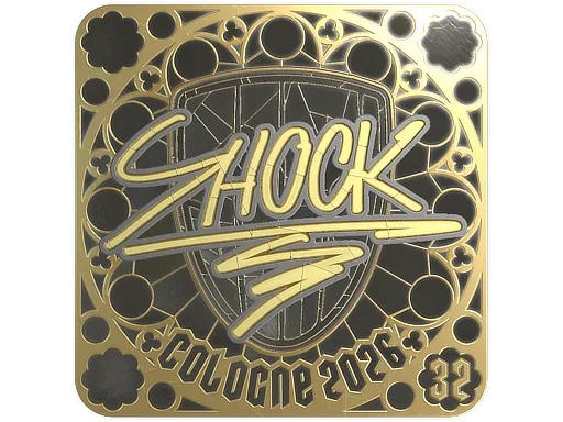 印花 | SHOCK (金色，排名) | 2026年科隆锦标赛
