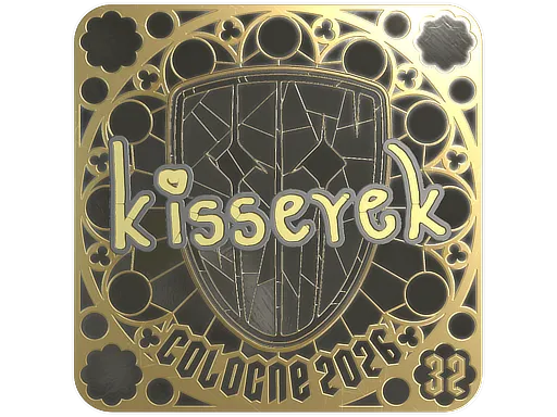 印花 | kisserek (金色，排名) | 2026年科隆锦标赛