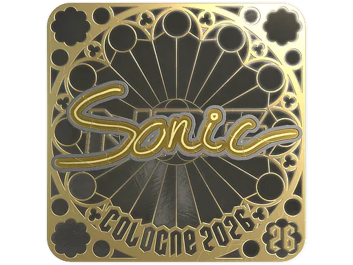 印花 | Sonic (金色，排名) | 2026年科隆锦标赛