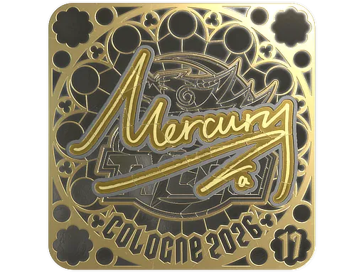 印花 | Mercury (金色，排名) | 2026年科隆锦标赛