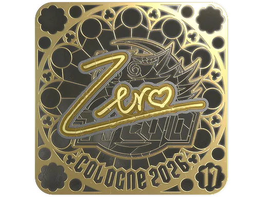 印花 | Zero (金色，排名) | 2026年科隆锦标赛