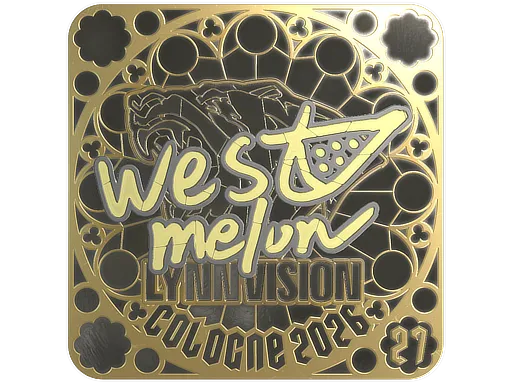 印花 | westmelon (金色，排名) | 2026年科隆锦标赛