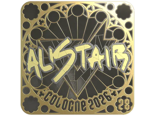 印花 | aliStair (金色，排名) | 2026年科隆锦标赛