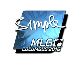 印花 | s1mple（闪亮）| 2016年 MLG 哥伦布锦标赛