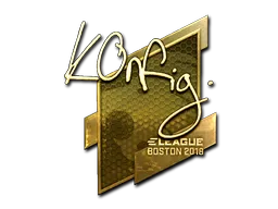 印花 | k0nfig（金色）| 2018年波士顿锦标赛