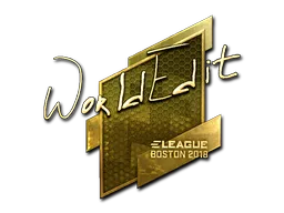 印花 | WorldEdit（金色）| 2018年波士顿锦标赛