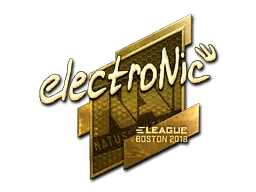 印花 | electronic（金色）| 2018年波士顿锦标赛