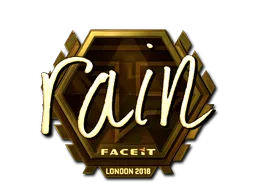 印花 | rain(金色)| 2018年伦敦锦标赛