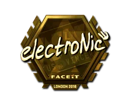 印花 | electronic（金色）| 2018年伦敦锦标赛
