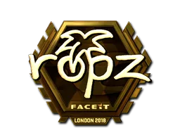 印花 | ropz(金色)| 2018年伦敦锦标赛