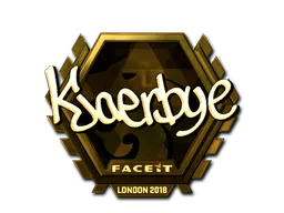 印花 | Kjaerbye（金色）| 2018年伦敦锦标赛