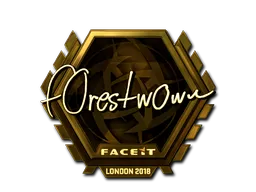 印花 | f0rest（金色）| 2018年伦敦锦标赛
