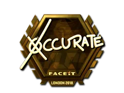 印花 | xccurate(金色)| 2018年伦敦锦标赛
