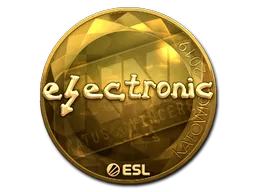 印花 | electronic（金色）| 2019年卡托维兹锦标赛