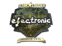 印花 | electronic（金色）| 2019年柏林锦标赛