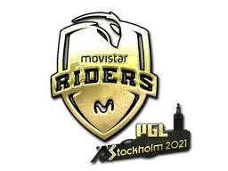 印花 | Movistar Riders （金色） | 2021年斯德哥尔摩锦标赛