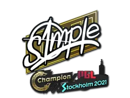 印花 | s1mple | 2021年斯德哥尔摩锦标赛