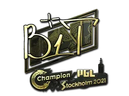 印花 | b1t（金色）| 2021年斯德哥尔摩锦标赛