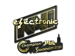印花 | electroNic(金色)| 2021年斯德哥尔摩锦标赛