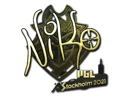 印花 | NiKo(金色)| 2021年斯德哥尔摩锦标赛