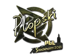印花 | Plopski(金色)| 2021年斯德哥尔摩锦标赛