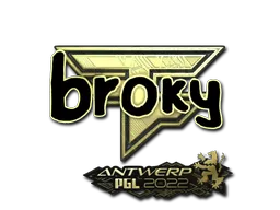 印花 | broky（金色） | 2022年安特卫普锦标赛