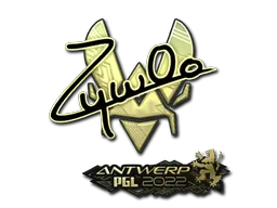 印花 | ZywOo（金色） | 2022年安特卫普锦标赛