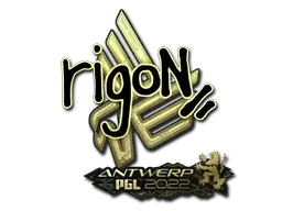印花 | rigoN（金色） | 2022年安特卫普锦标赛