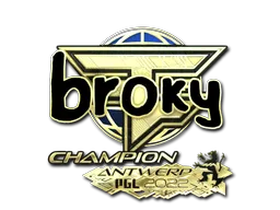 印花 | broky（金色，冠军） | 2022年安特卫普锦标赛