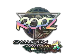 印花 | ropz(全息,冠军) | 2022年安特卫普锦标赛