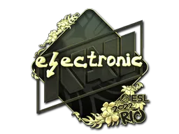印花 | electronic（金色）| 2022年里约热内卢锦标赛