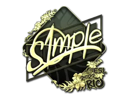 印花 | s1mple（金色）| 2022年里约热内卢锦标赛