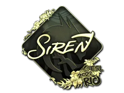 印花 | S1ren（金色）| 2022年里约热内卢锦标赛