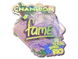印花 | fame（全息，冠军）| 2022年里约热内卢锦标赛