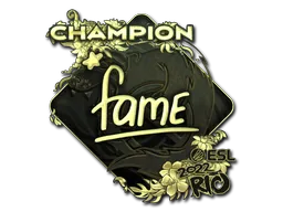 印花 | fame（金色，冠军）| 2022年里约热内卢锦标赛