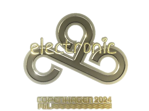 印花 | electronic（金色）| 2024年哥本哈根锦标赛