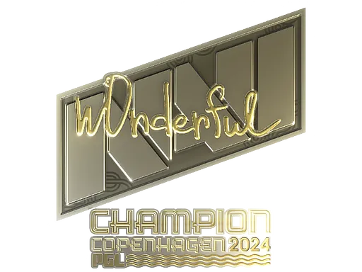 印花 | w0nderful（金色，冠军）| 2024年哥本哈根锦标赛
