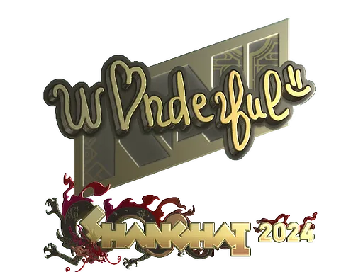 印花 | w0nderful（金色）| 2024年上海锦标赛