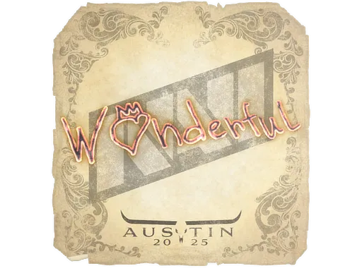 印花 | w0nderful | 2025年奥斯汀锦标赛