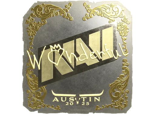 印花 | w0nderful(金色)| 2025年奥斯汀锦标赛