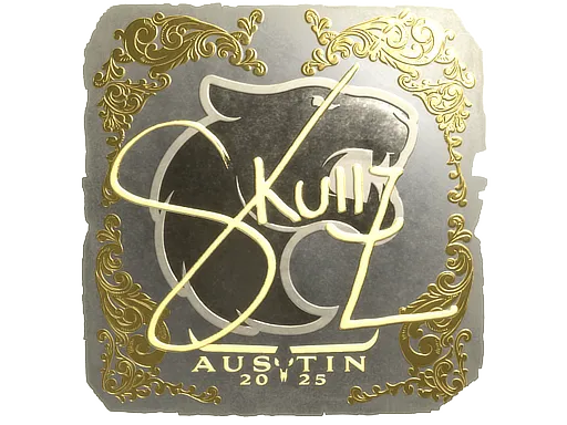 印花 | skullz（金色）| 2025年奥斯汀锦标赛