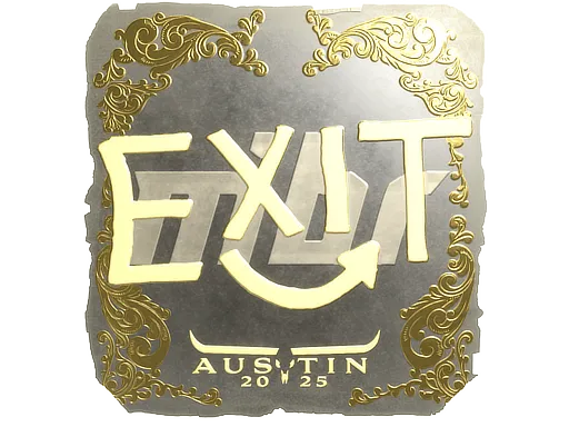 印花 | exit（金色）| 2025年奥斯汀锦标赛