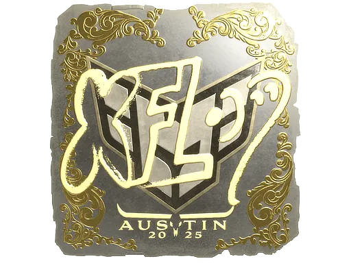 印花 | xfl0ud（金色）| 2025年奥斯汀锦标赛