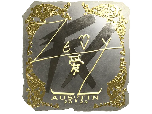 印花 | zevy（金色）| 2025年奥斯汀锦标赛