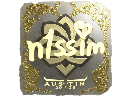 印花 | n1ssim（金色）| 2025年奥斯汀锦标赛