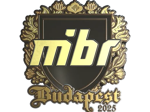 印花 | MIBR（金色）| 2025年布达佩斯锦标赛