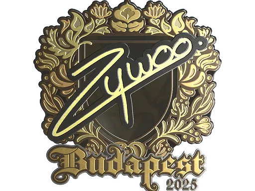 印花 | ZywOo（金色）| 2025年布达佩斯锦标赛