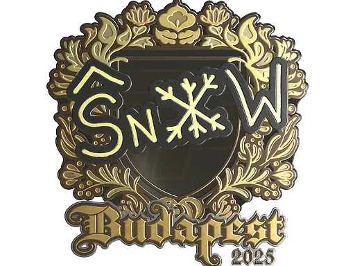 印花 | snow（金色）| 2025年布达佩斯锦标赛
