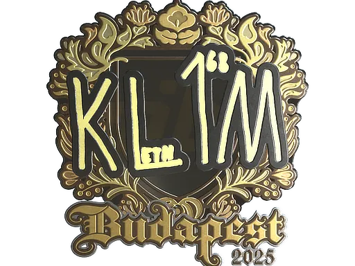 印花 | kl1m（金色）| 2025年布达佩斯锦标赛